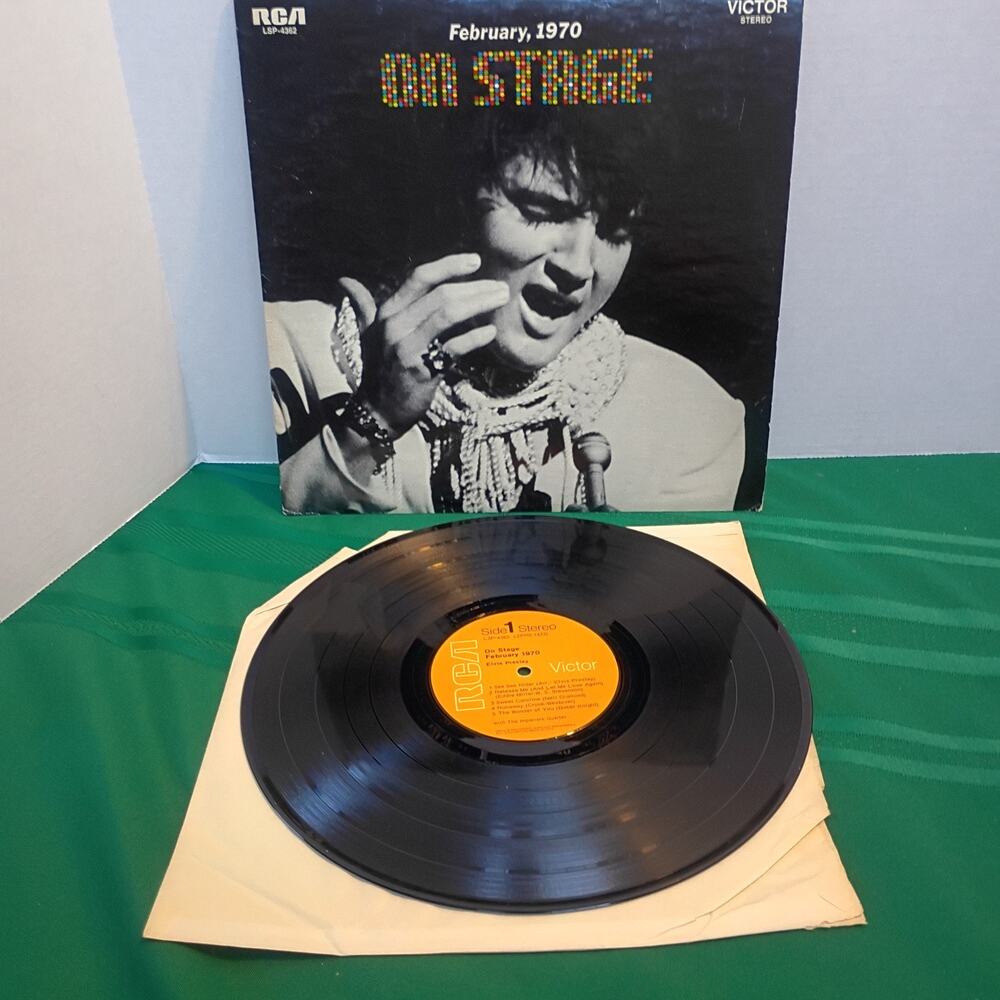 Elvis Presley On Stage February 1970 Vinyl LP RCA Victor LSP-4362 Stereo 12"